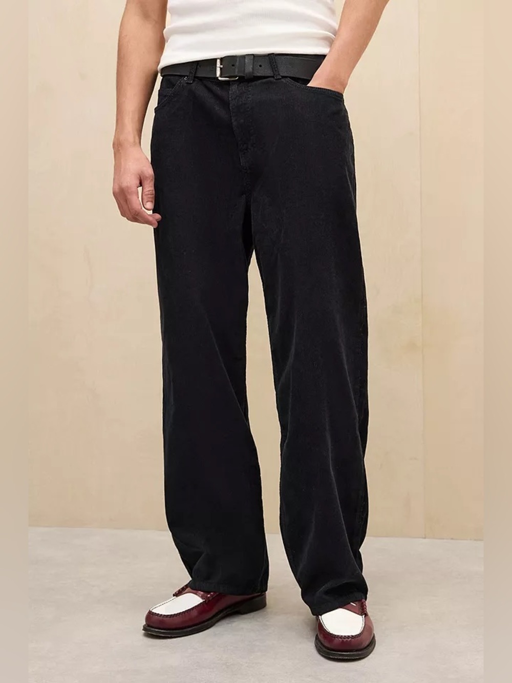 🌸Dockers Black Corduroy Wide-Leg Men's Pants